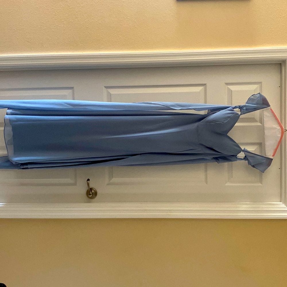Dusty Blue Azazie Dress